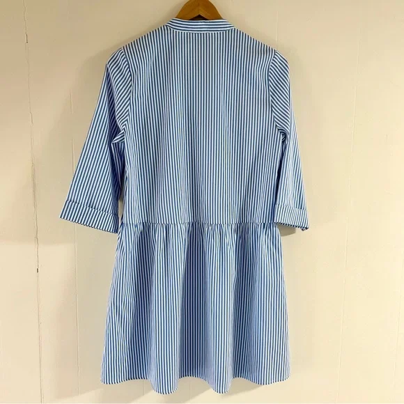 blue stripe royal shirt dress Buy Bombay Paisley Light Blue Embroidered Cotton A-Line Dress from Westside